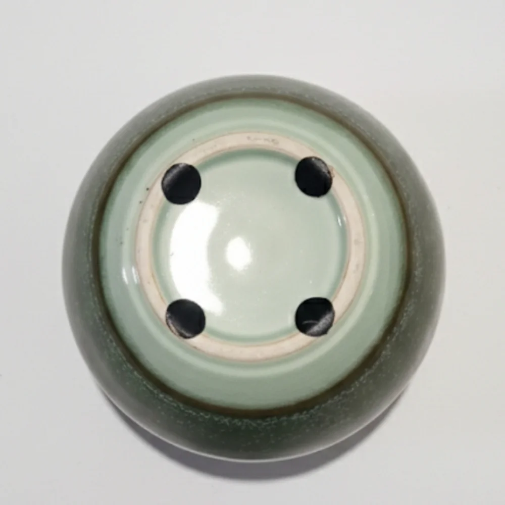 Pier 1 Red & Green Drip Glaze Vase
